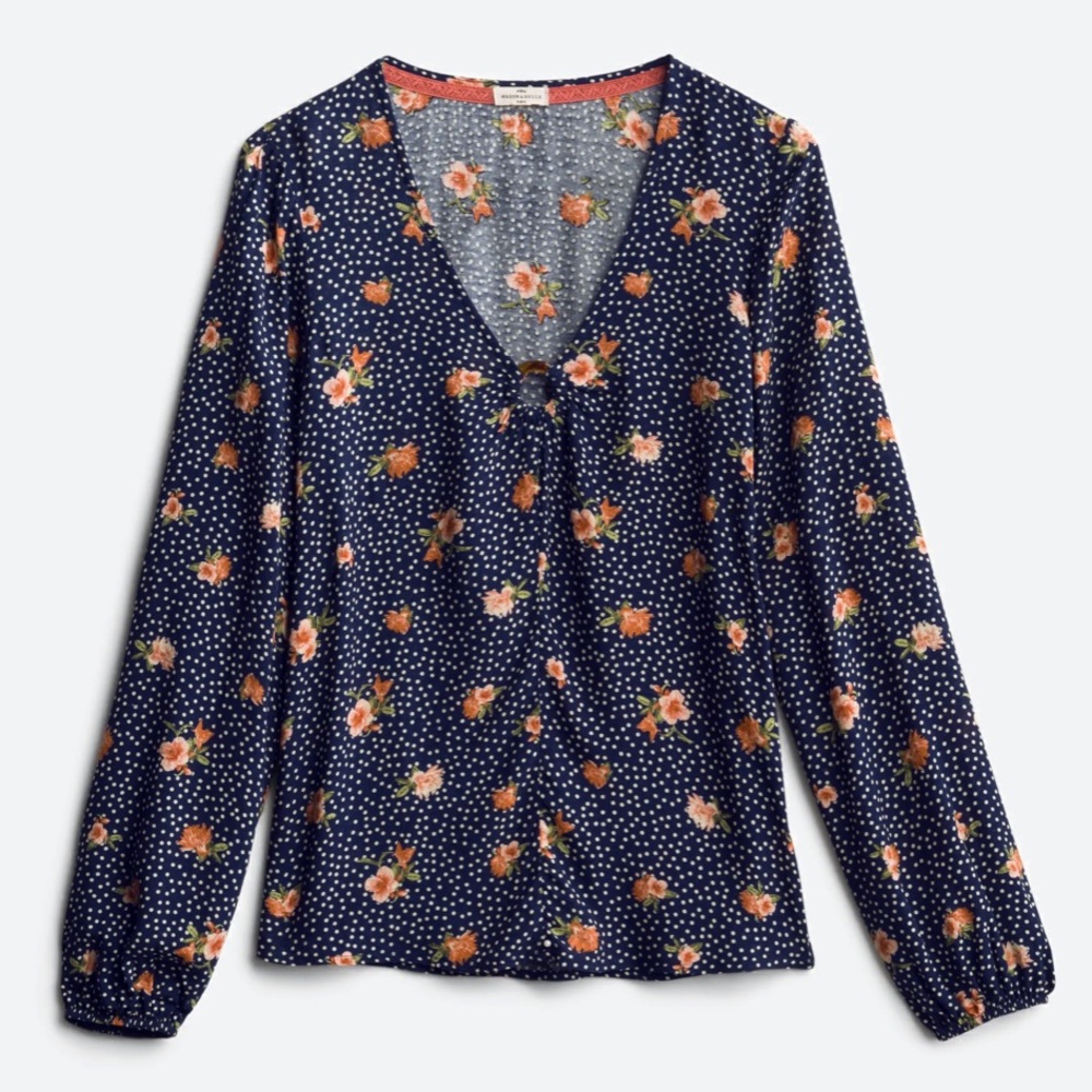 MASON & BELLE Donavor Ring Detail Top